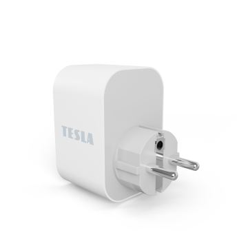 Priză inteligentă TESLA Smart 3680W/230V/16A tip F/E 2xUSB-A + 1xUSB-C Wi-Fi