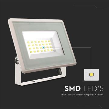 Proiector LED/20W/230V 3000K IP65 alb