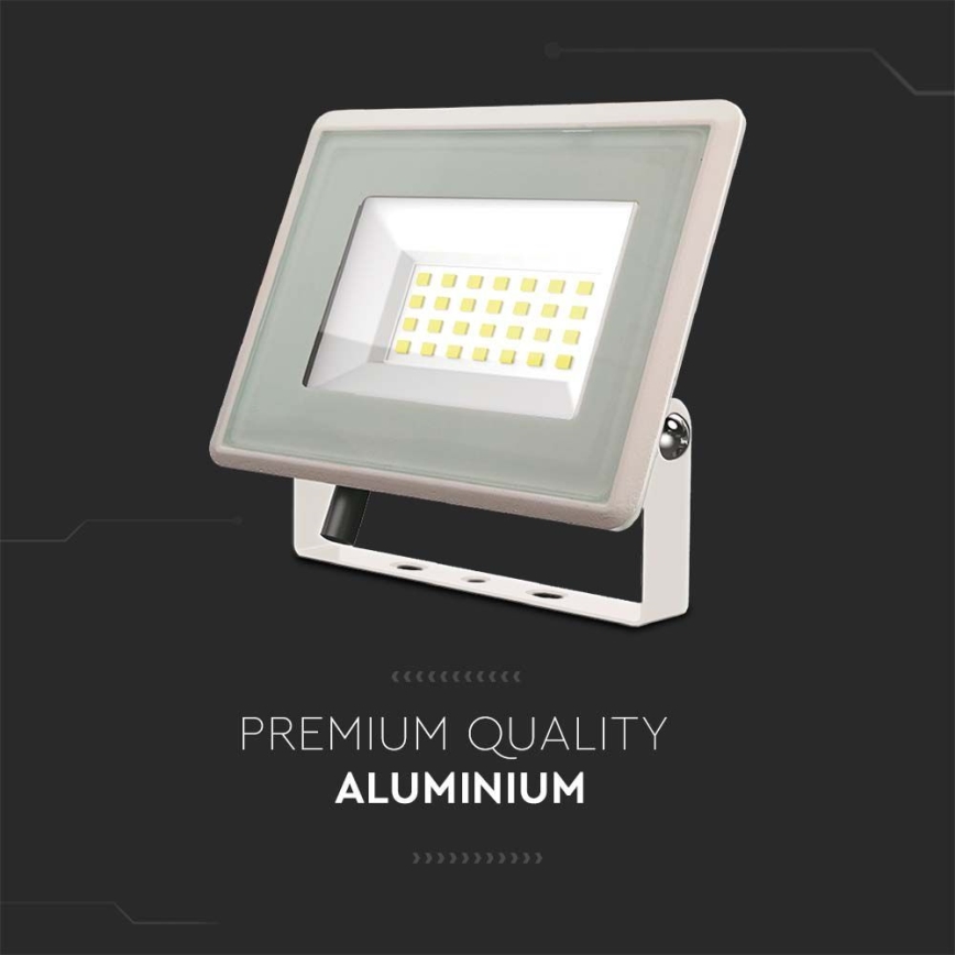 Proiector LED/20W/230V 3000K IP65 alb