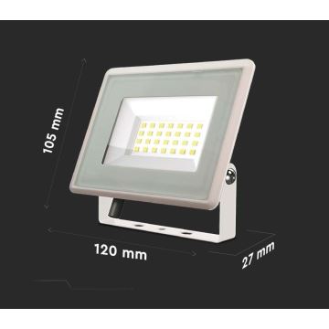 Proiector LED/20W/230V 3000K IP65 alb