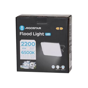 Proiector LED Aigostar LED/20W/230V 6500K IP65 negru