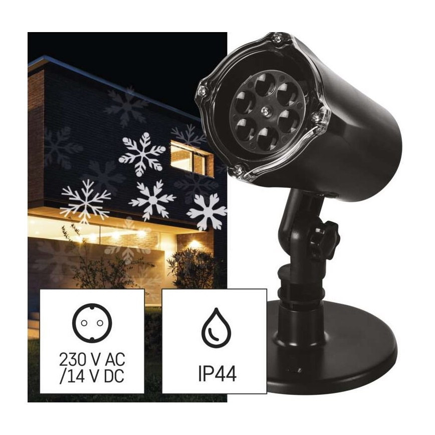 Proiector LED de Crăciun de exterior LED/3,6W/230V IP44 alb rece