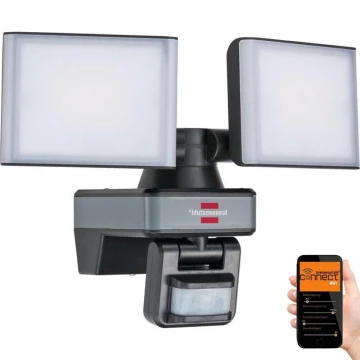 Proiector LED dimabil cu senzor DUO LED/29,2W/230V 3000-6500K IP54 Wi-Fi Brennenstuhl