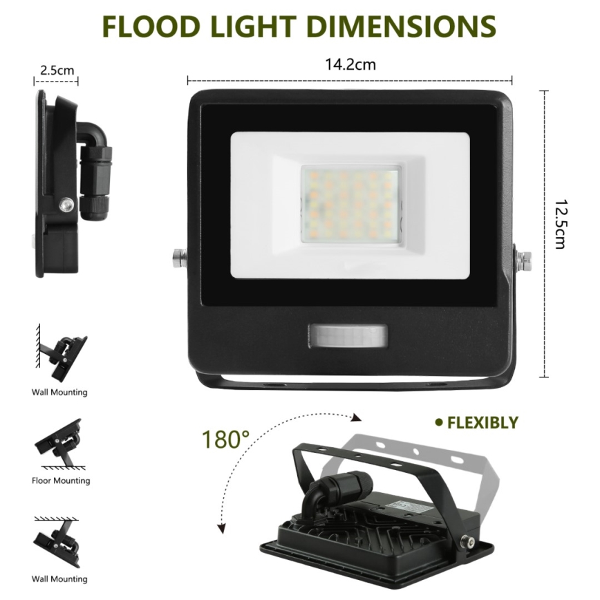 Proiector LED dimabil Immax NEO 07778L LED/20W/230V IP65 Wi-Fi Tuya