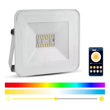 Proiector LED RGB dimabil inteligent LED/20W/230V IP65 alb