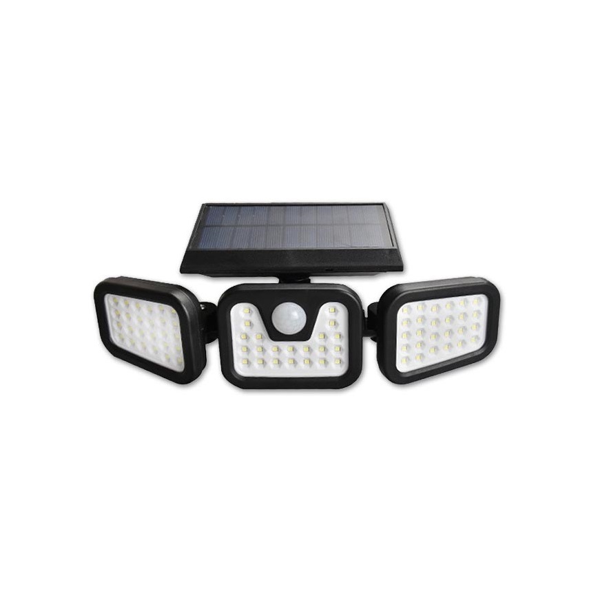 Proiector LED solar cu senzor LED/15W/3,7V IP54 4500K