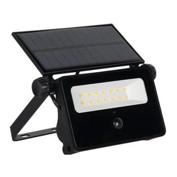 Proiector LED solar cu senzor LED/30W/5,5V IP65