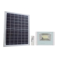 Proiector LED solar de exterior LED/12W/3,2V IP65 4000K + telecomandă