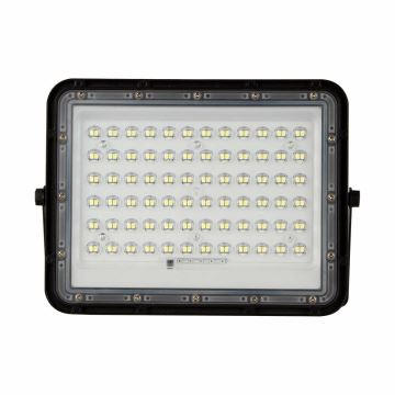 Proiector LED solar dimabil de exterior LED/15W/3,2V IP65 6400K negru + telecomandă