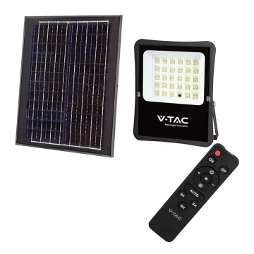 Proiector LED solar de exterior LED/20W/3,2V 4000K IP65 + telecomandă