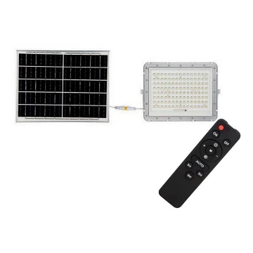 Proiector LED solar de exterior LED/20W/3,2V 6400K alb IP65 + telecomandă