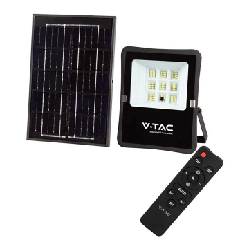 Proiector LED solar de exterior LED/6W/3,2V 4000K IP65 + telecomandă