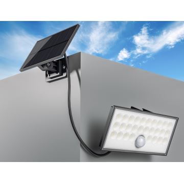 Proiector LED solar de exterior cu senzor Top Light HELEON VARIO LED/8W/3,7V IP65 4000K + telecomandă