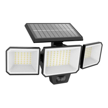 Proiector LED solar de perete cu senzor Philips NYSIL 3xLED/8,7W/3,7V IP65