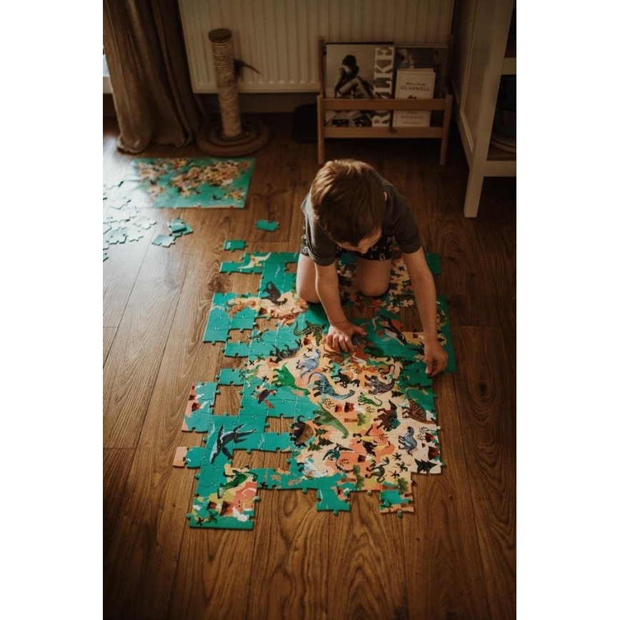 Puzzle educativ pentru copii 200 buc. dinozauri Janod