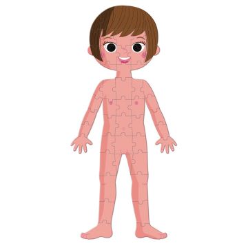 Puzzle educativ pentru copii 225 buc. corpul uman Janod