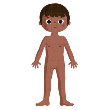 Puzzle educativ pentru copii 225 buc. corpul uman Janod