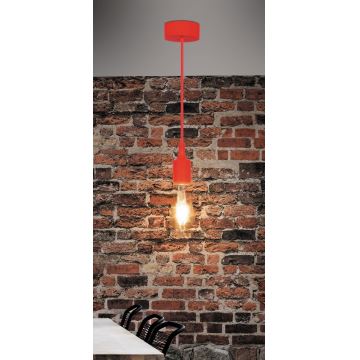 Rabalux - Lampa suspendata E27/40W rosu