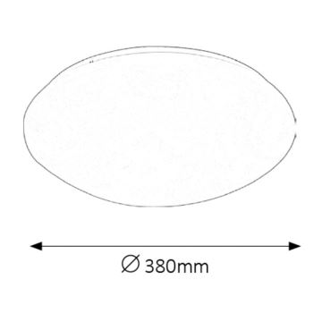 Rabalux - LED plafoniera baie LED/24W/230V