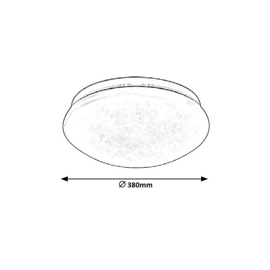 Rabalux - Plafonieră LED OSCAR LED/24W/230V