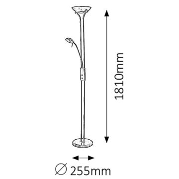 Rabalux - Lampadar 1xR7s/230W + 1xG9/40W