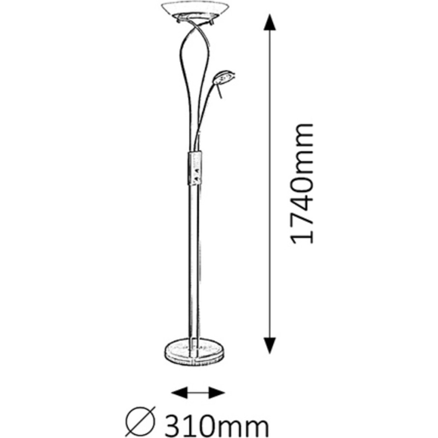 Rabalux - Lampadar 1xR7s/230W + 1xG9/40W