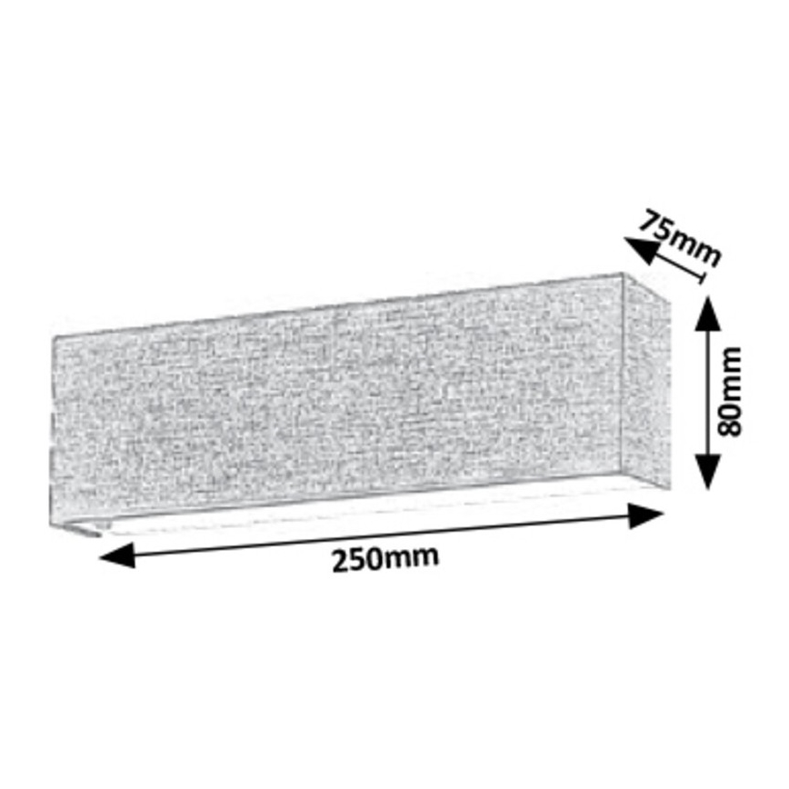 Rabalux - Aplică perete LED OSCAR LED/6W/230V