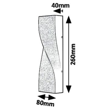 Rabalux 8154 - Aplică perete exterior LED FOLLINA LED/11W/230V IP65