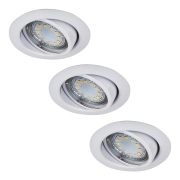 Rabalux - SET 3x Corp de iluminat tavan fals LITE 3xGU10-LED/3W/230V