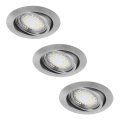 Rabalux - SET 3x Corp de iluminat tavan fals LITE 3xGU10-LED/3W/230V