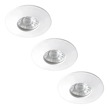 Rabalux - SET 3xLampă încastrată baie 3xLED/4W/230V