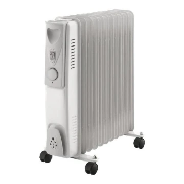 Radiator pe ulei cu 11 elemenți 1000/1500/2500W/230V alb