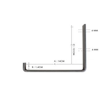 Raft de perete 16x60 cm molid