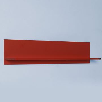 Raft de perete 25x120 cm roșu