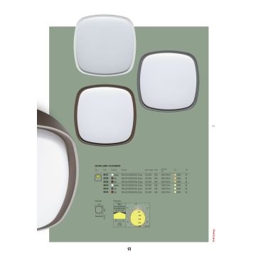 Redo 9539 - Plafonieră LED exterior TWILL LED/20W/230V IP65 maro