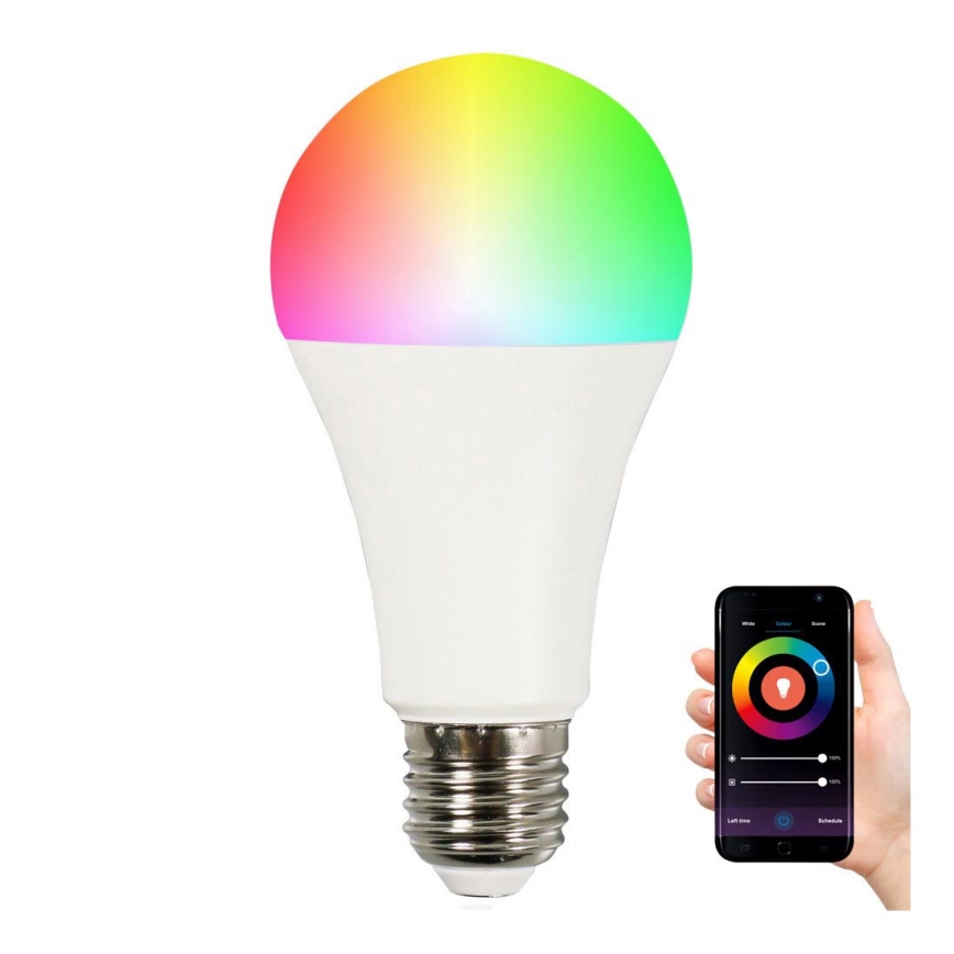 RGB LED Bec dimmabil A65 E27/11W/230V 2700-6500K Wi-fi Tuya