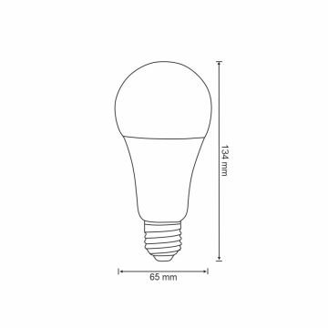 RGB LED Bec dimmabil A65 E27/11W/230V 2700-6500K Wi-fi Tuya