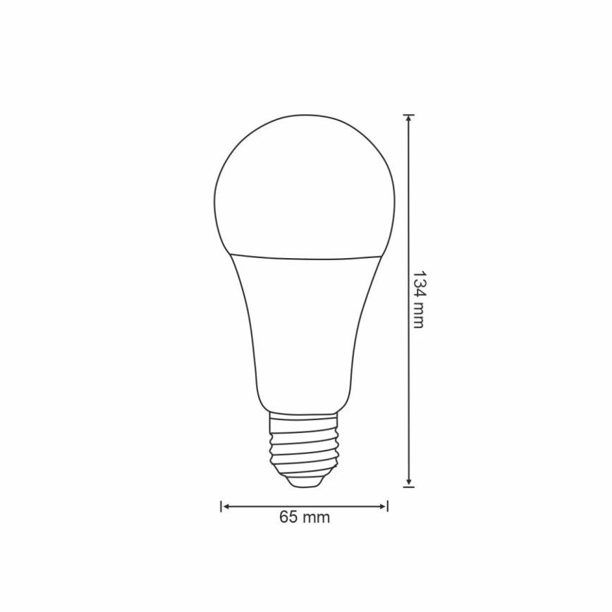 RGB LED Bec dimmabil A65 E27/11W/230V 2700-6500K Wi-fi Tuya