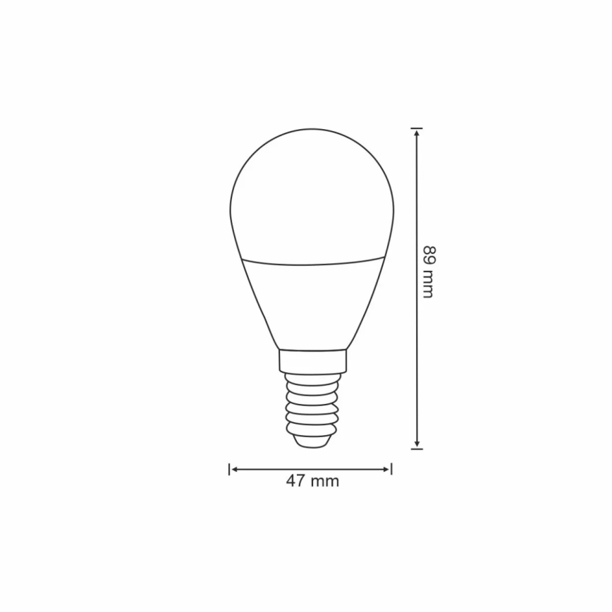 RGB LED Bec dimmabil G45 E14/5,5W/230V 2700-6500K Wi-fi Tuya