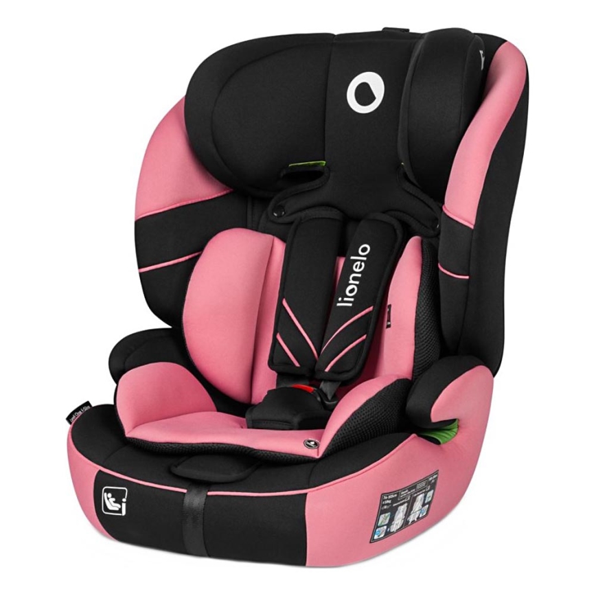 Scaun auto Lionelo LEVI ONE i-Size 76-150 cm negru/roz