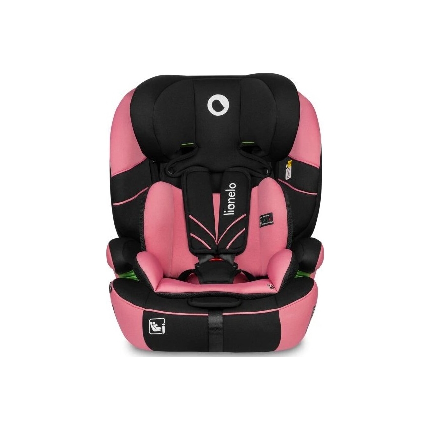 Scaun auto Lionelo LEVI ONE i-Size 76-150 cm negru/roz