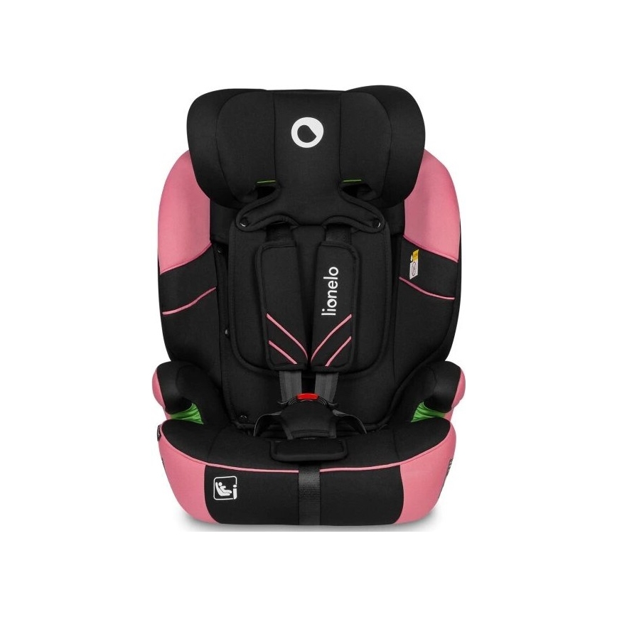 Scaun auto Lionelo LEVI ONE i-Size 76-150 cm negru/roz