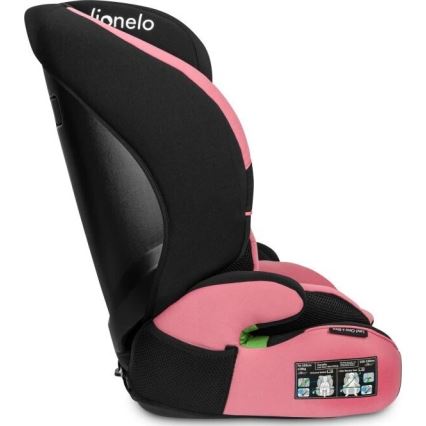Scaun auto Lionelo LEVI ONE i-Size 76-150 cm negru/roz