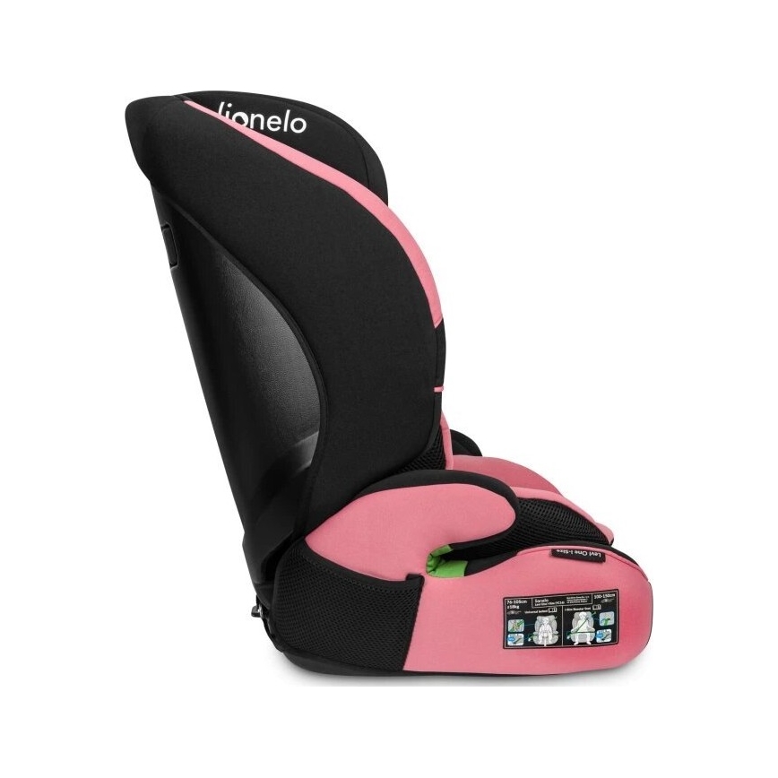 Scaun auto Lionelo LEVI ONE i-Size 76-150 cm negru/roz