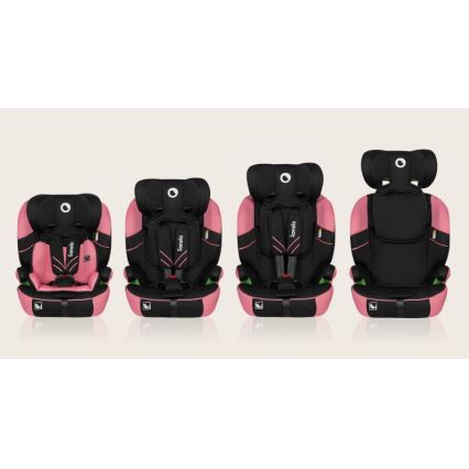 Scaun auto Lionelo LEVI ONE i-Size 76-150 cm negru/roz