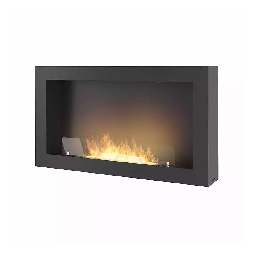 Șemineu BIO de perete InFire 100x56 cm 3kW negru