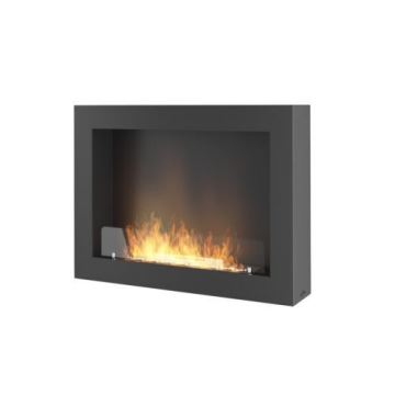 Șemineu BIO de perete InFire 80x56 cm 3kW negru