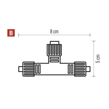 Separator de exterior pentru conectarea lanțurilor IP44