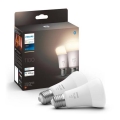 SET 2x bec LED dimabil Philips Hue WHITE E27/9,5W/230V 2700K