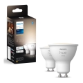 SET 2x bec LED dimabil Philips Hue WHITE GU10/4,2W/230V 2700K